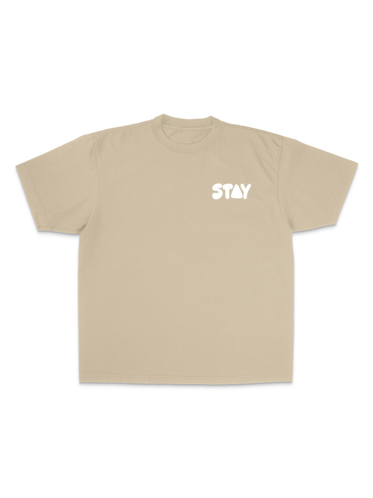 Keep On Trying Oversized Tee - Oatmeal