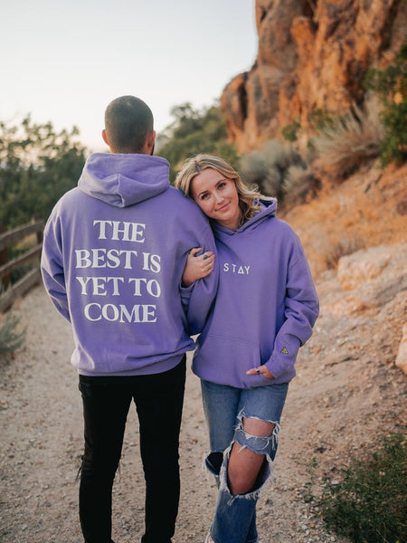 The Best Is Yet To Come Hoodie Violet